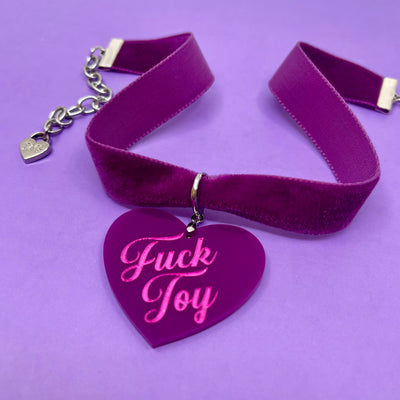 Plum Velvet Choker Necklace Restrained Grace