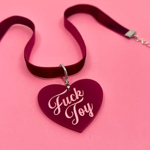 Burgundy Velvet Mini Choker Necklace Restrained Grace