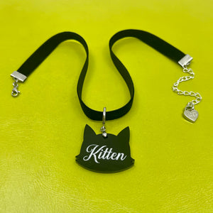 Black Velvet Mini Choker Necklace Restrained Grace