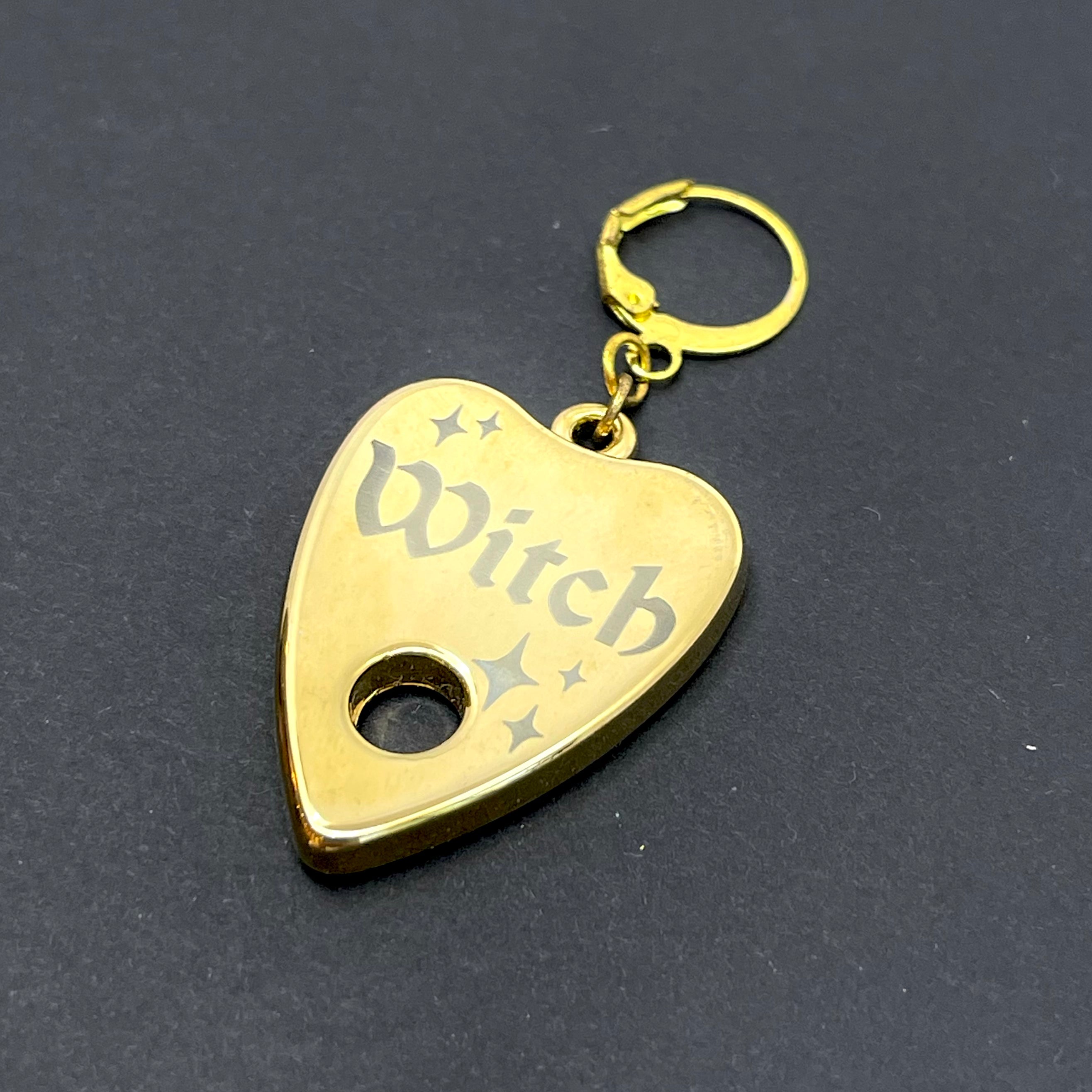 Custom Steel Collar Tag - Ouija Planchette Collar Tag Restrained Grace