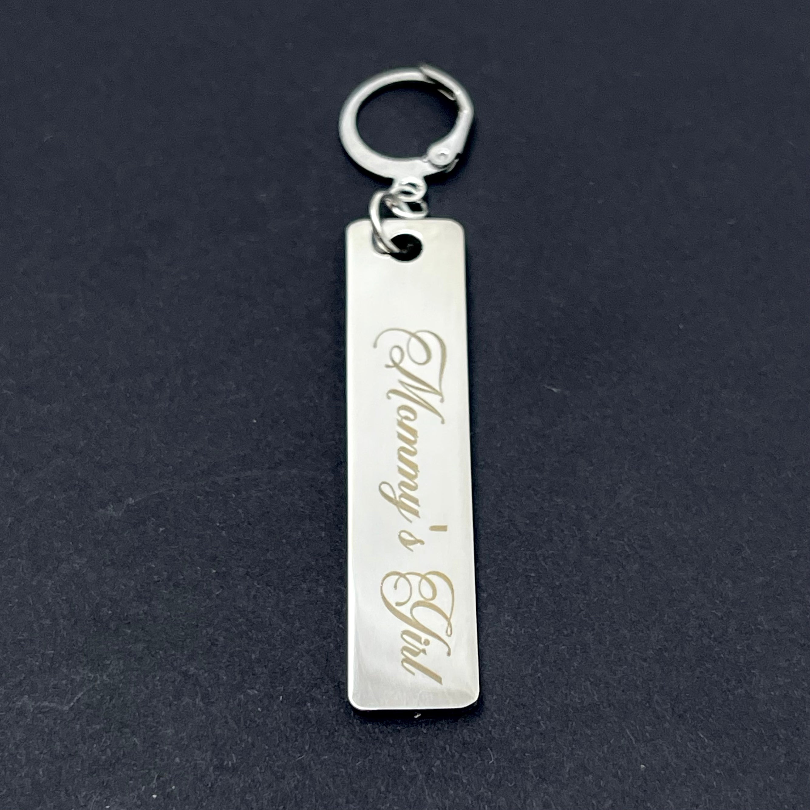 Custom Steel Collar Tag - Bar Collar Tag Restrained Grace