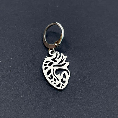 Anatomical Heart Collar Charm Collar Tag Restrained Grace