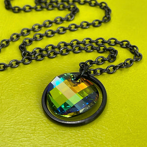 Rainbow Prism Day Collar - Stainless Steel Day Collar Restrained Grace