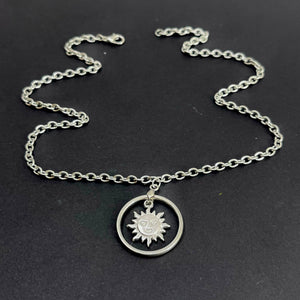 Celestial Sun Day Collar - Stainless Steel Day Collar Restrained Grace