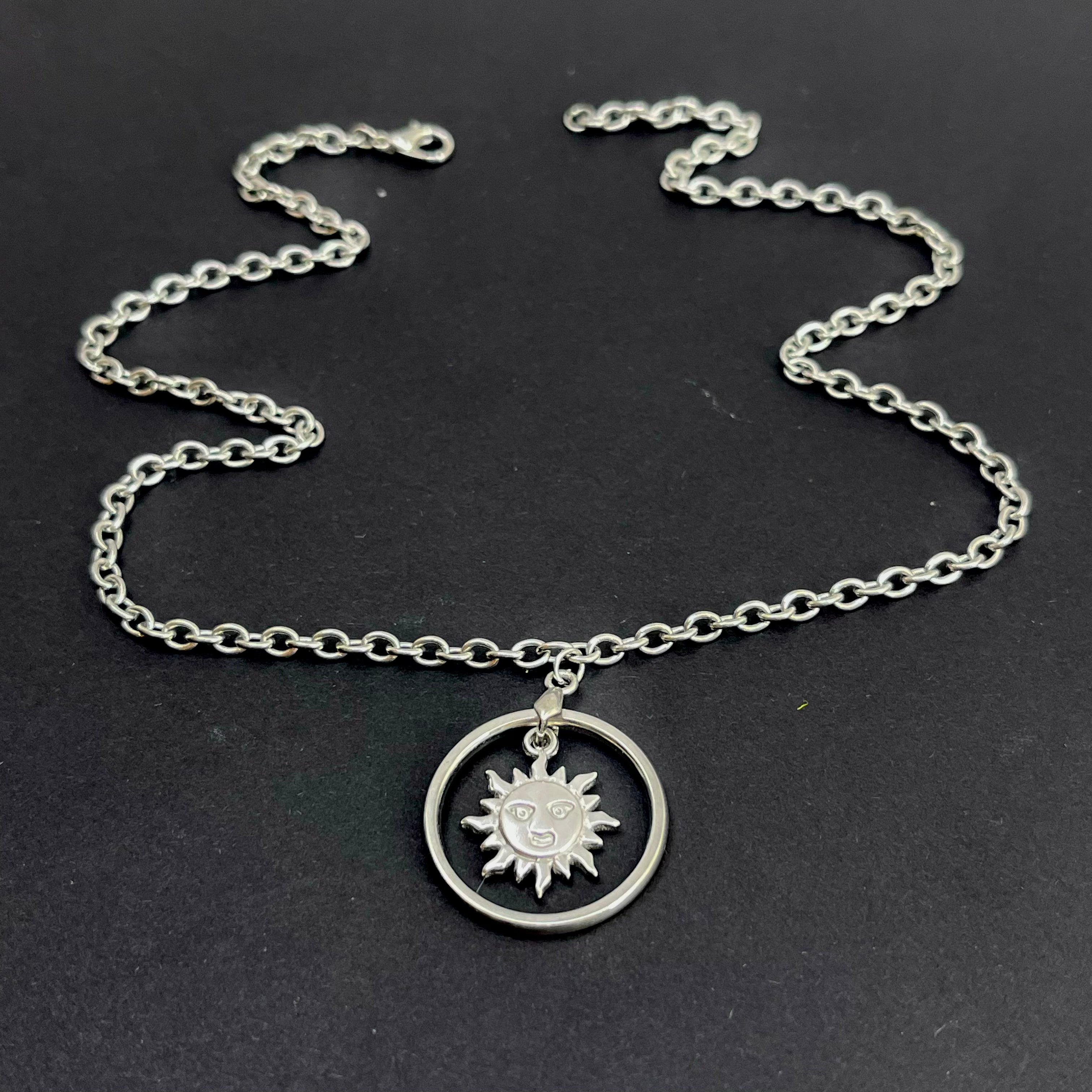 Celestial Sun Day Collar - Stainless Steel Day Collar Restrained Grace
