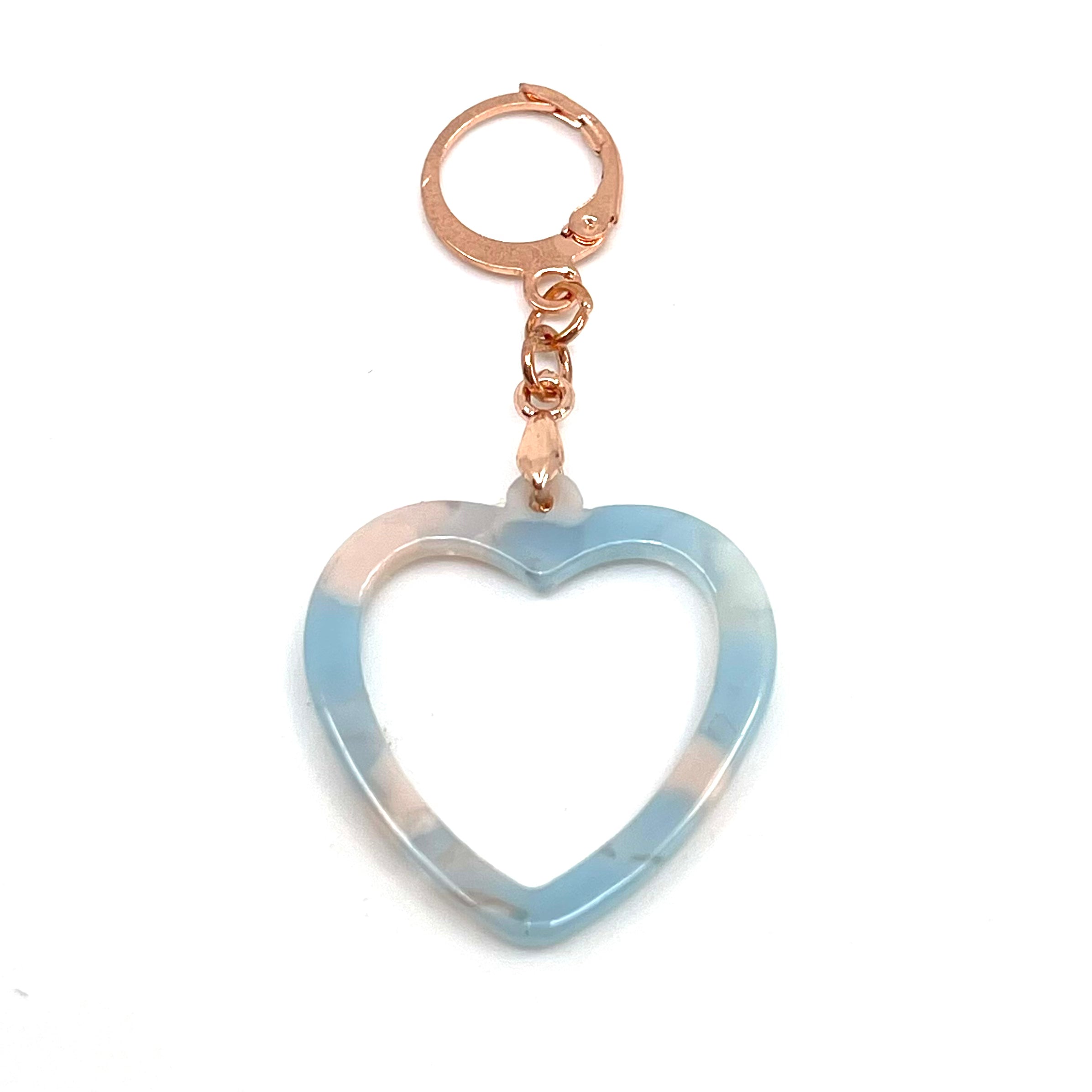 Pastel Acetate Heart Collar Charm