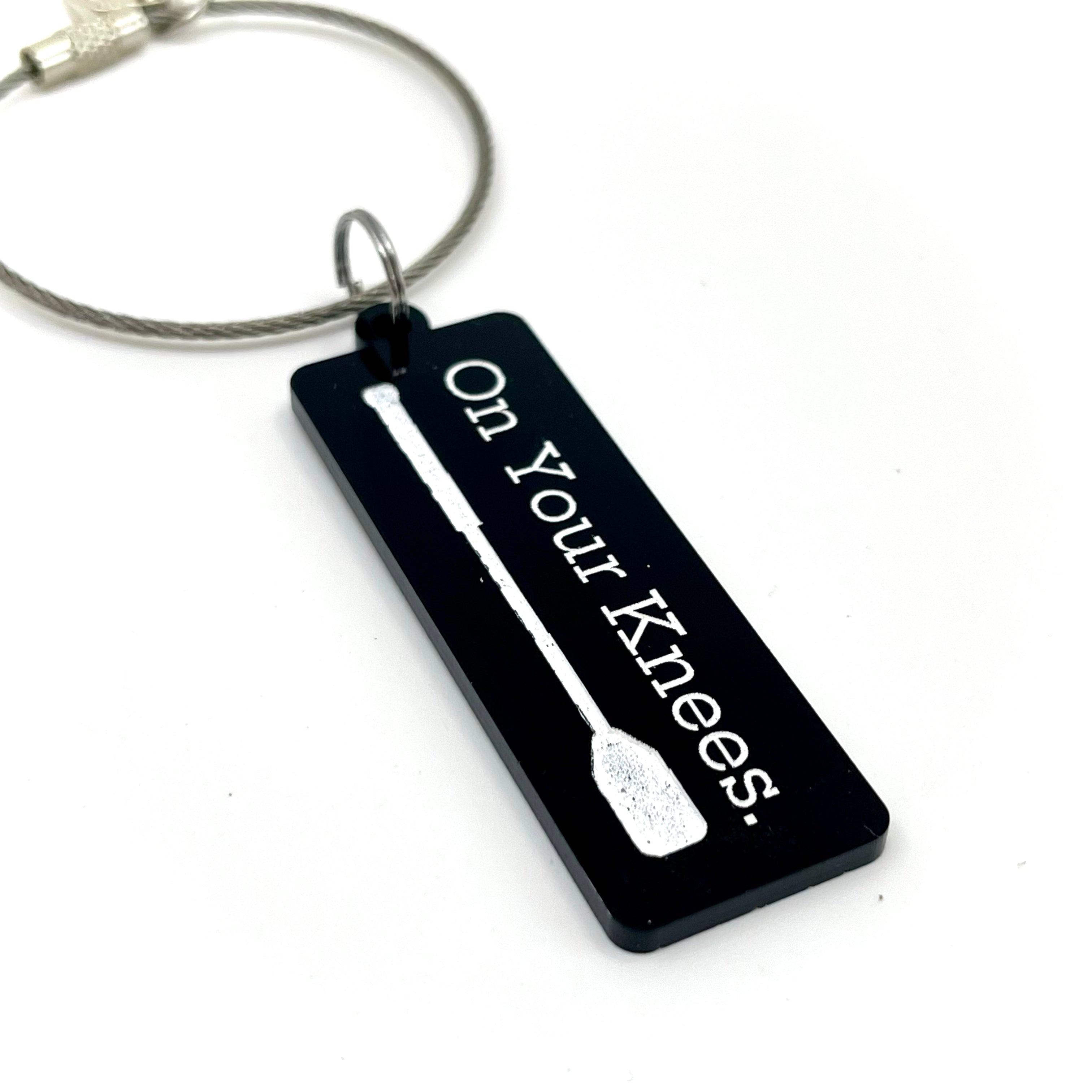 On Your Knees - Dominant Keychain/Bag Tag