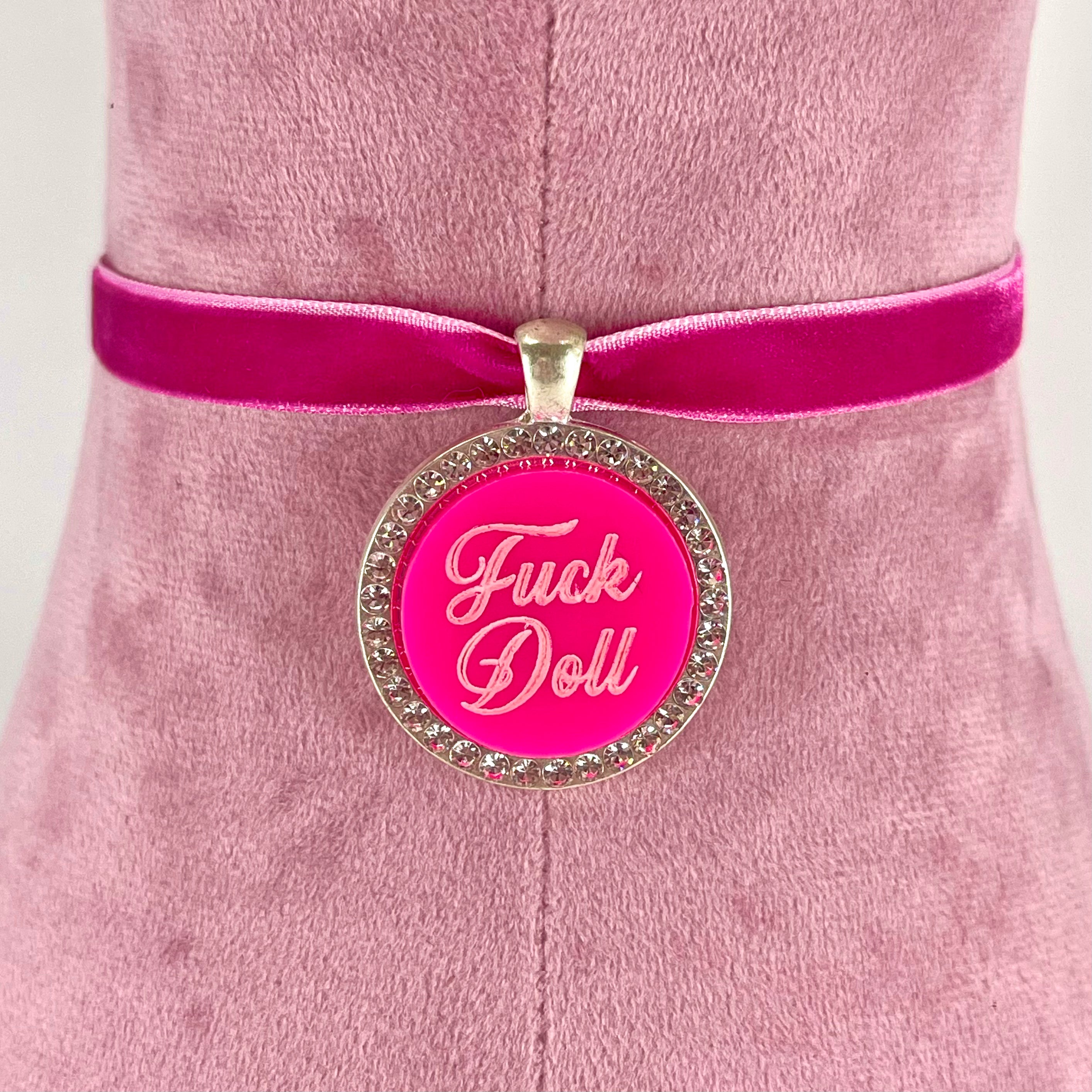 Custom McBling Mini Velvet Choker