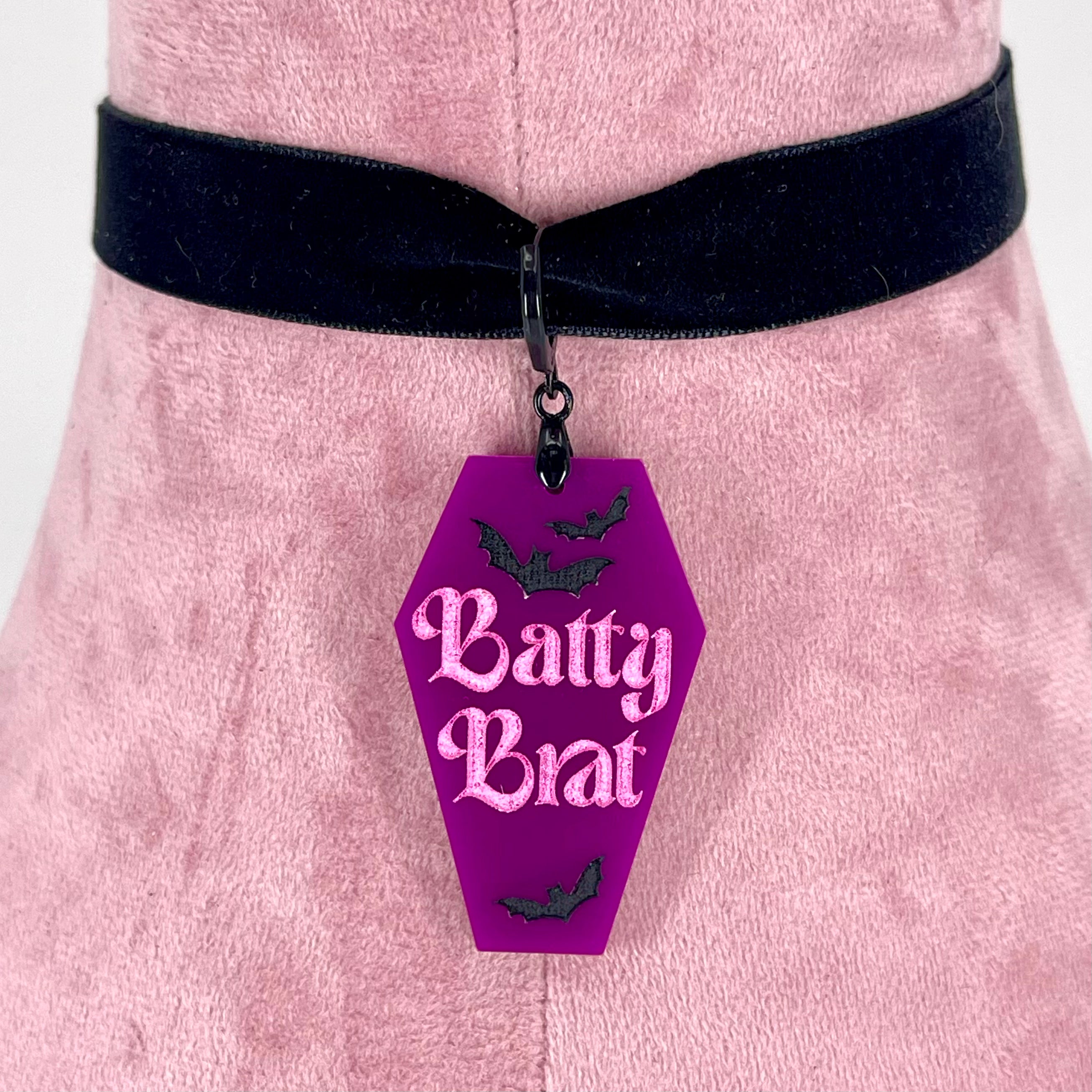 Batty Brat - Coffin Collar Tag