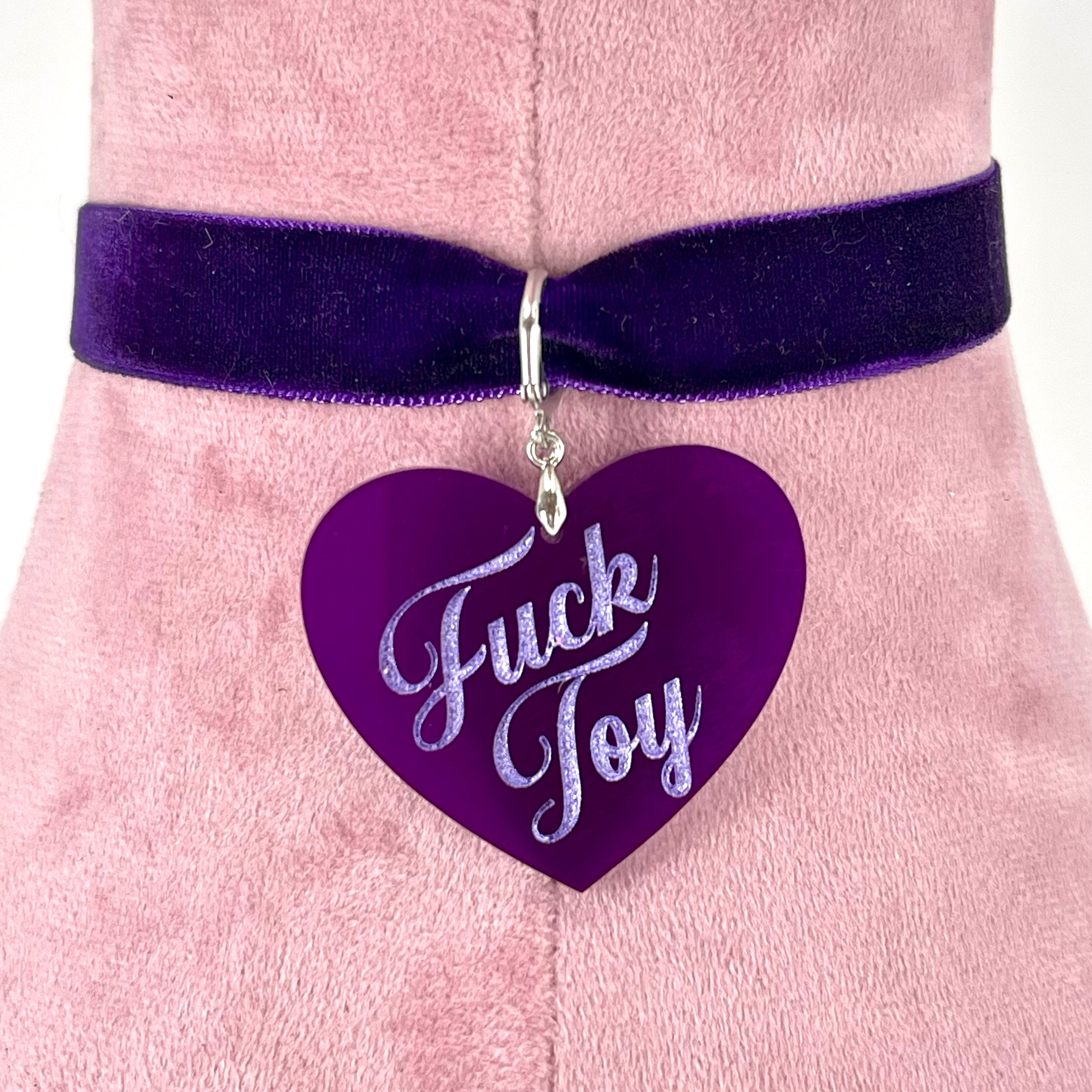 Dark Purple Velvet Choker - Sizes 12"-24"