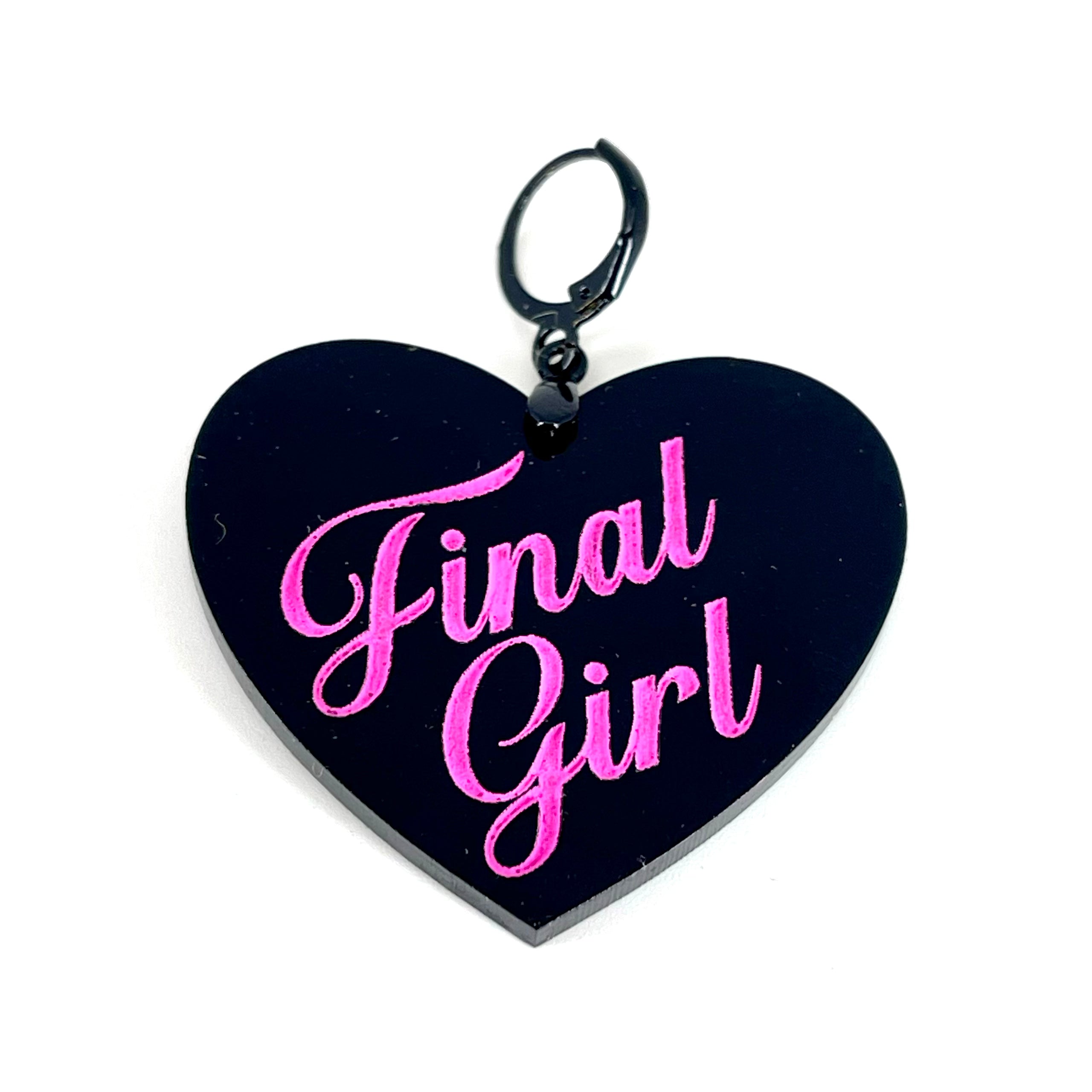 Final Girl - XL Heart Collar Tag