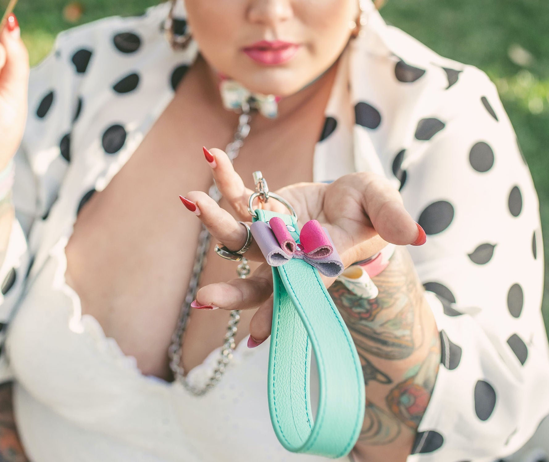 Design Your Own Leather BDSM Bow Leash