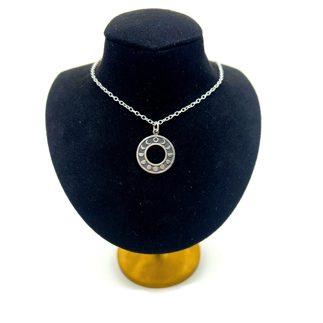 Moon Phase Ring Of O Day Collar - Ultra Discreet BDSM Day Collar Day Collar Restrained Grace   