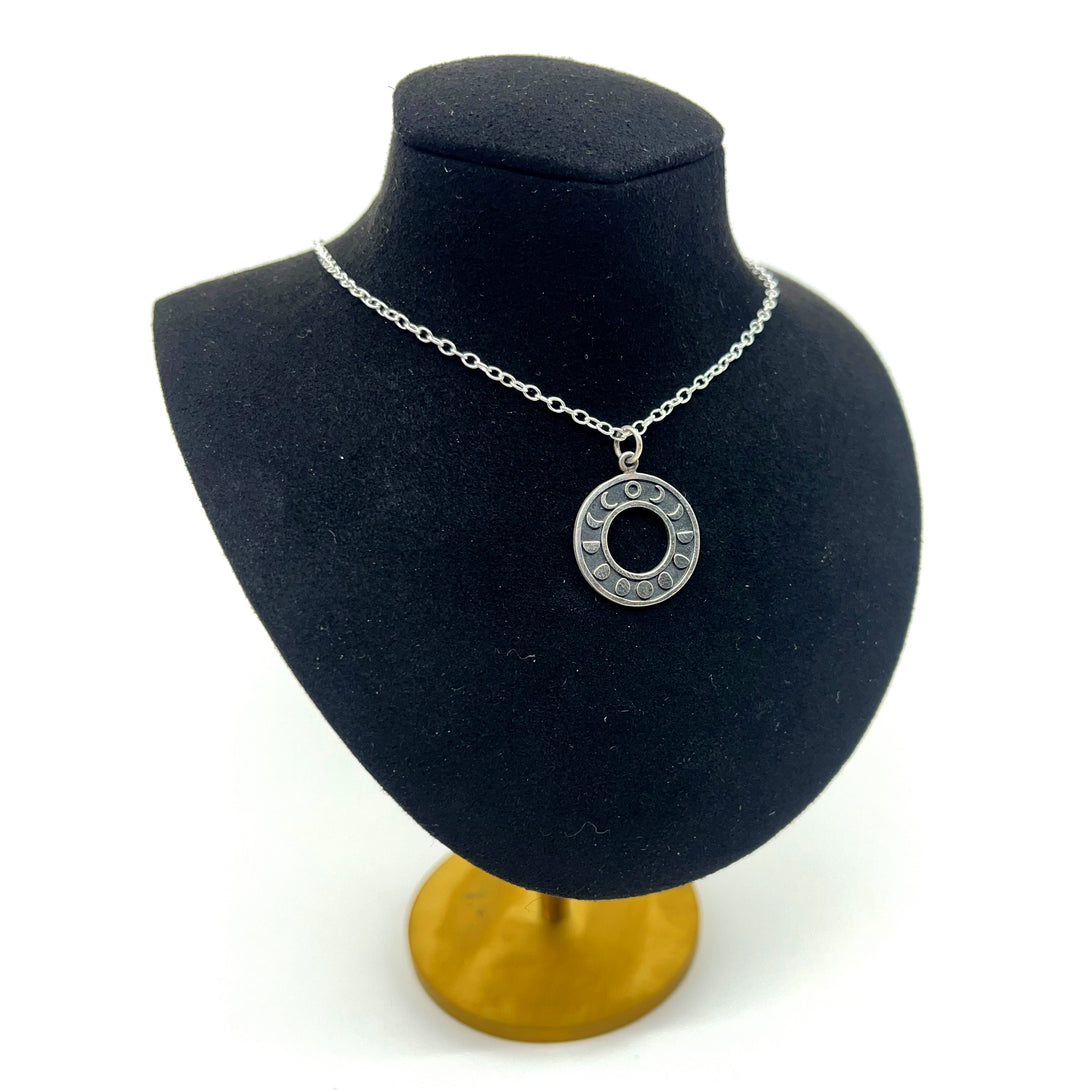 Moon Phase Ring Of O Day Collar - Ultra Discreet BDSM Day Collar Day Collar Restrained Grace   