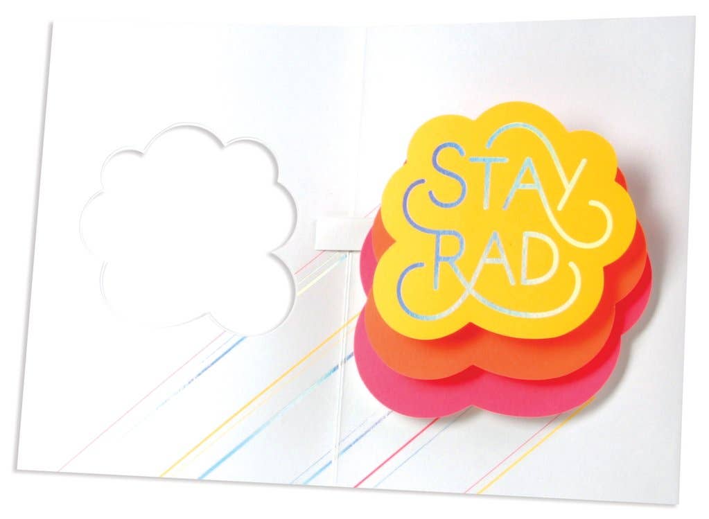 UWP Luxe - Stay Rad Pop-up Card Greeting Card UWP Luxe   