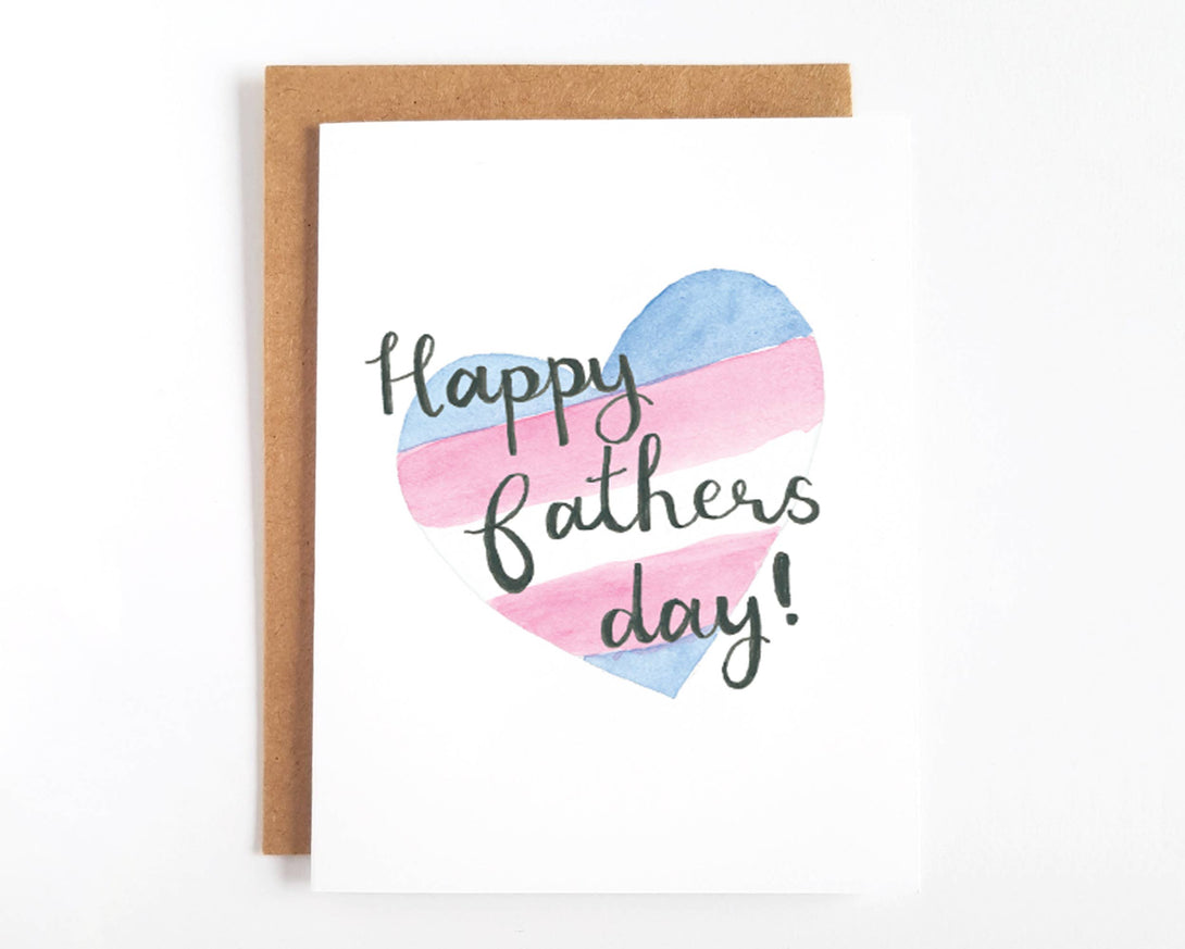 Little Rainbow Paper Co - Fathers Day Trans Card Greeting Card Little Rainbow Paper Co   