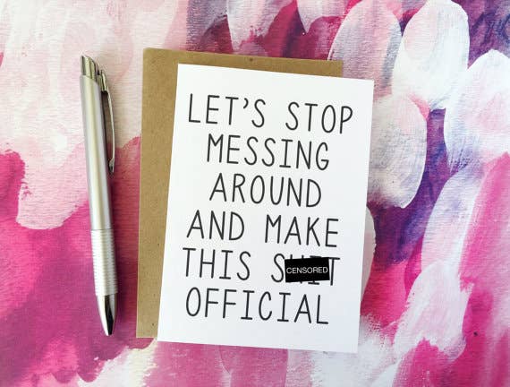 Honest AF Cards - Let's Stop Messing Around Card Greeting Card Honest AF Cards   