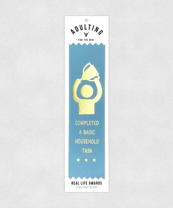 AdultingFTW - Completed Basic Household Task - Award Ribbon