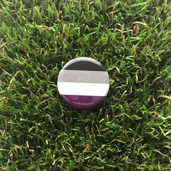 Double Denim Dude - Asexual Pride Flag Pin-back Button