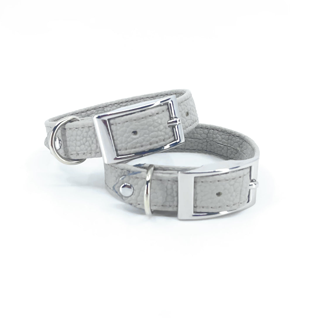 Dove Gray Vegan Petite Bondage Cuffs - 5-7" - Limited Edition Cuffs Restrained Grace   