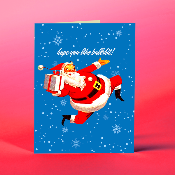 OffensiveDelightful - Hope You Like Bullshit Christmas Card Greeting Card OffensiveDelightful   