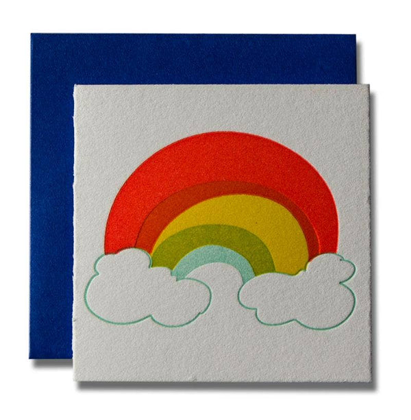 Ladyfingers Letterpress - Rainbow Tiny Card Greeting Card Ladyfingers Letterpress   