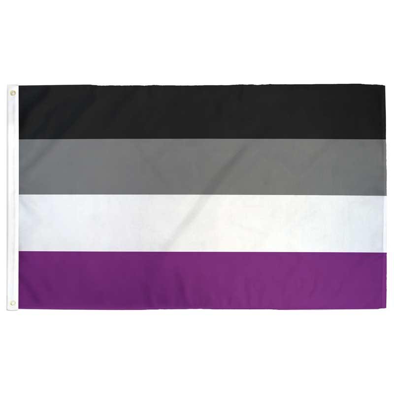 Asexual Pride Flag Flag Restrained Grace   