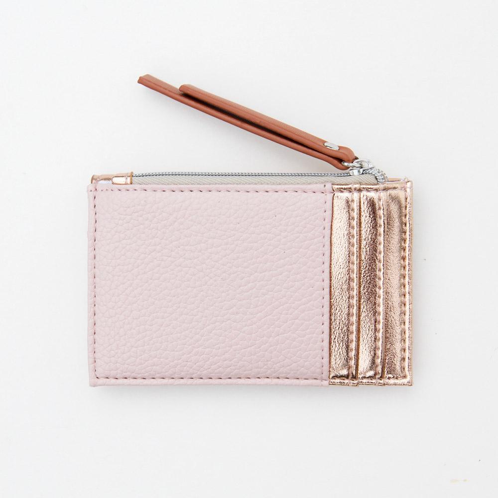 Caroline Gardner - Blush Pink & Rose Gold Cardholder Coin Purse Bags Caroline Gardner   