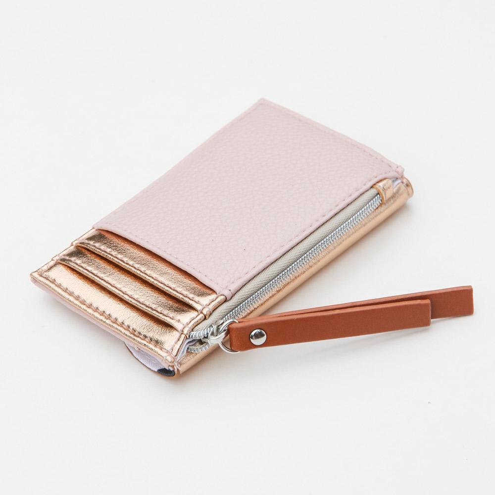 Caroline Gardner - Blush Pink & Rose Gold Cardholder Coin Purse Bags Caroline Gardner   