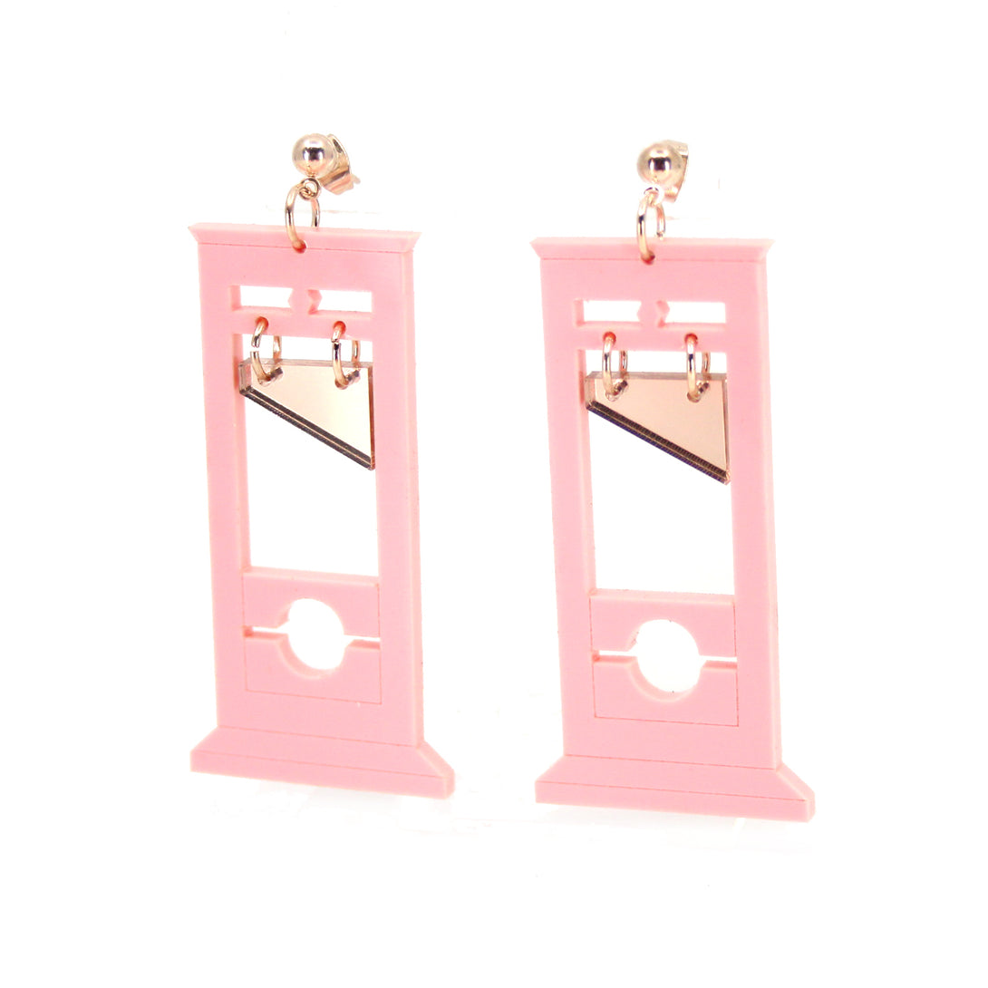 Guillotine Earrings, Gold