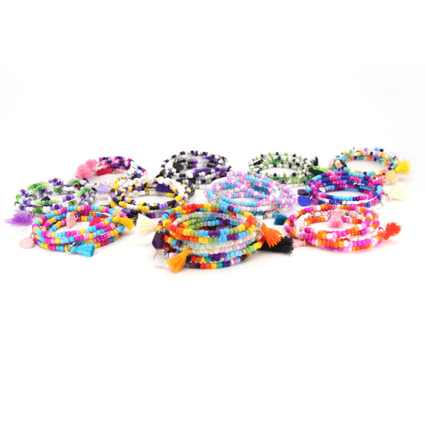 Bespoke Pride Beaded Stacking Bracelet Bracelet Restrained Grace   
