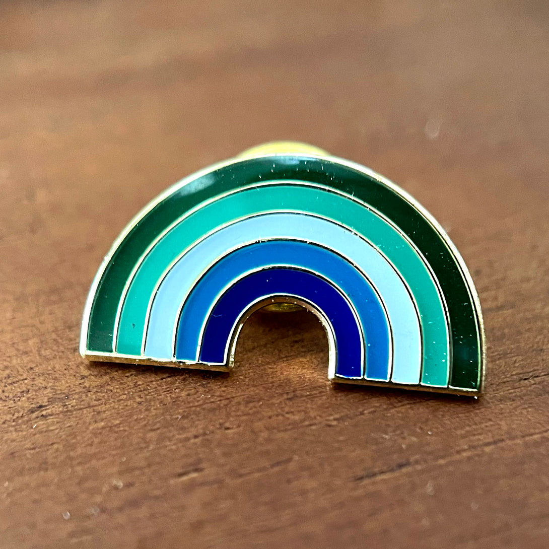 MLM Pride Rainbow Enamel Pin Pin Restrained Grace   