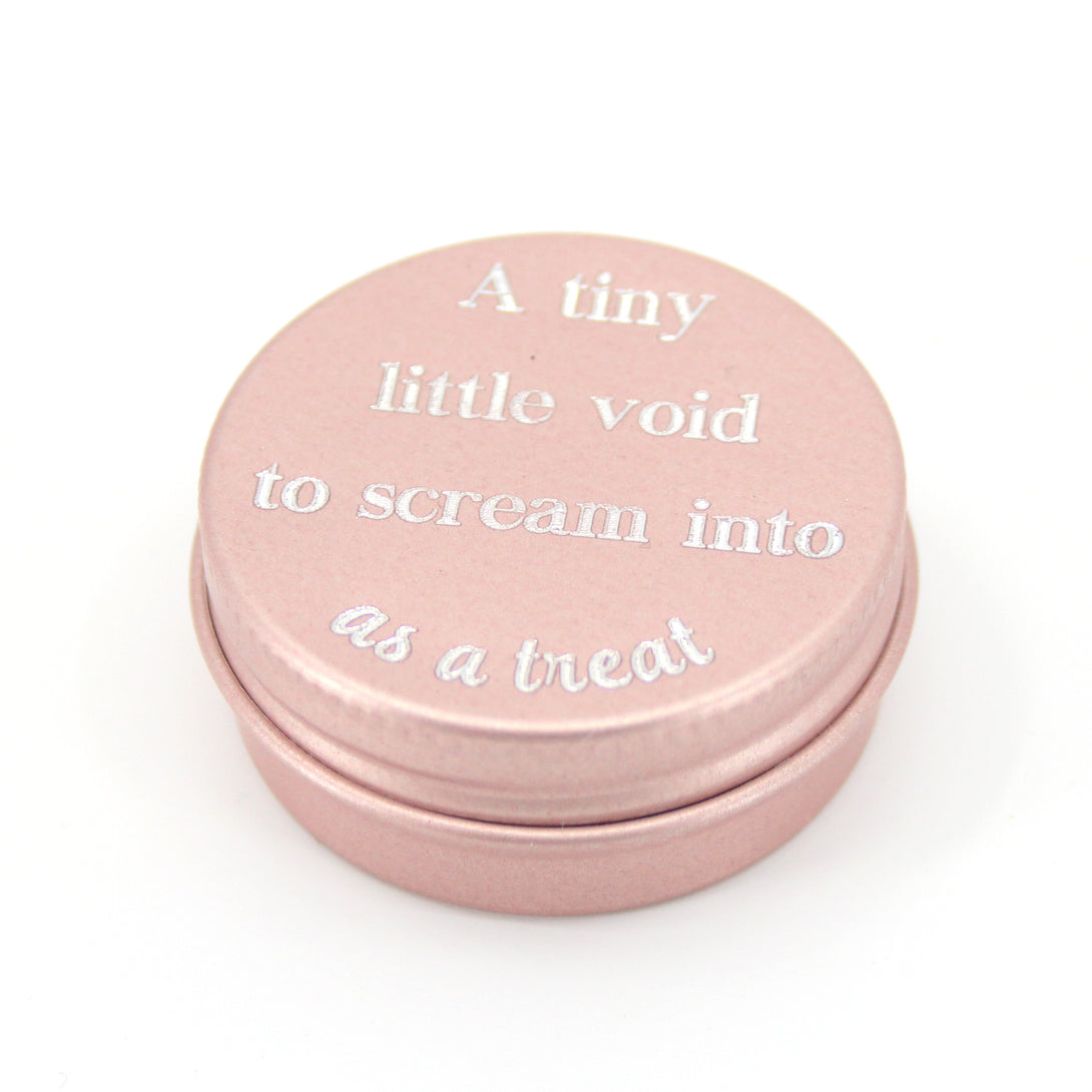 A Tiny Little Void to Scream into, as a Treat Box Restrained Grace   