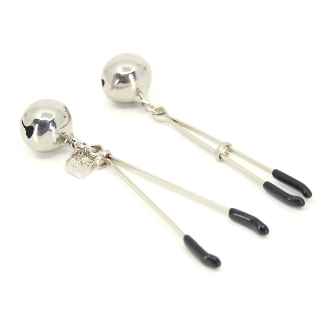 With Bells On - Nipple Clamps Nipple Clamps Restrained Grace Silver  