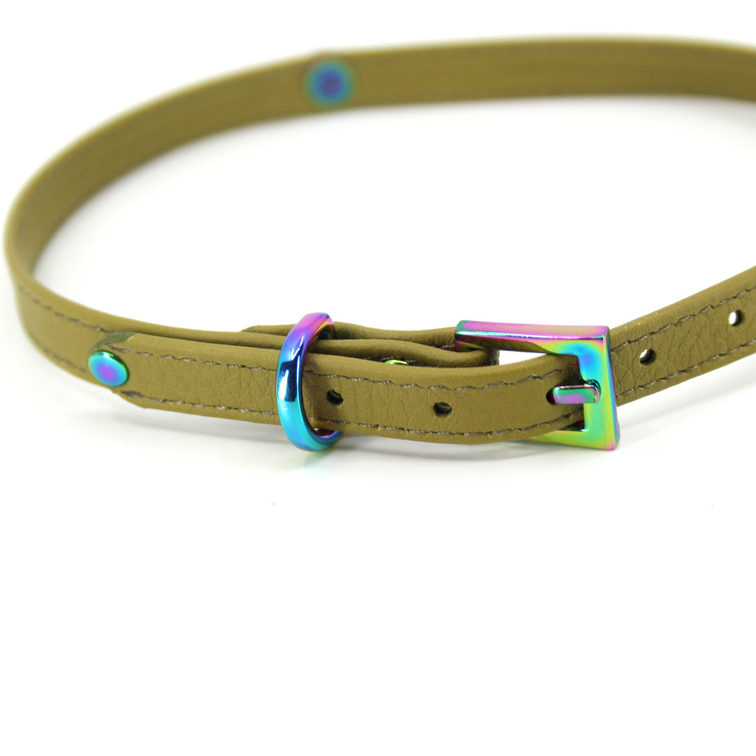 Design Your Own Leather Mini Collar - BDSM Day Collar Collar Restrained Grace   