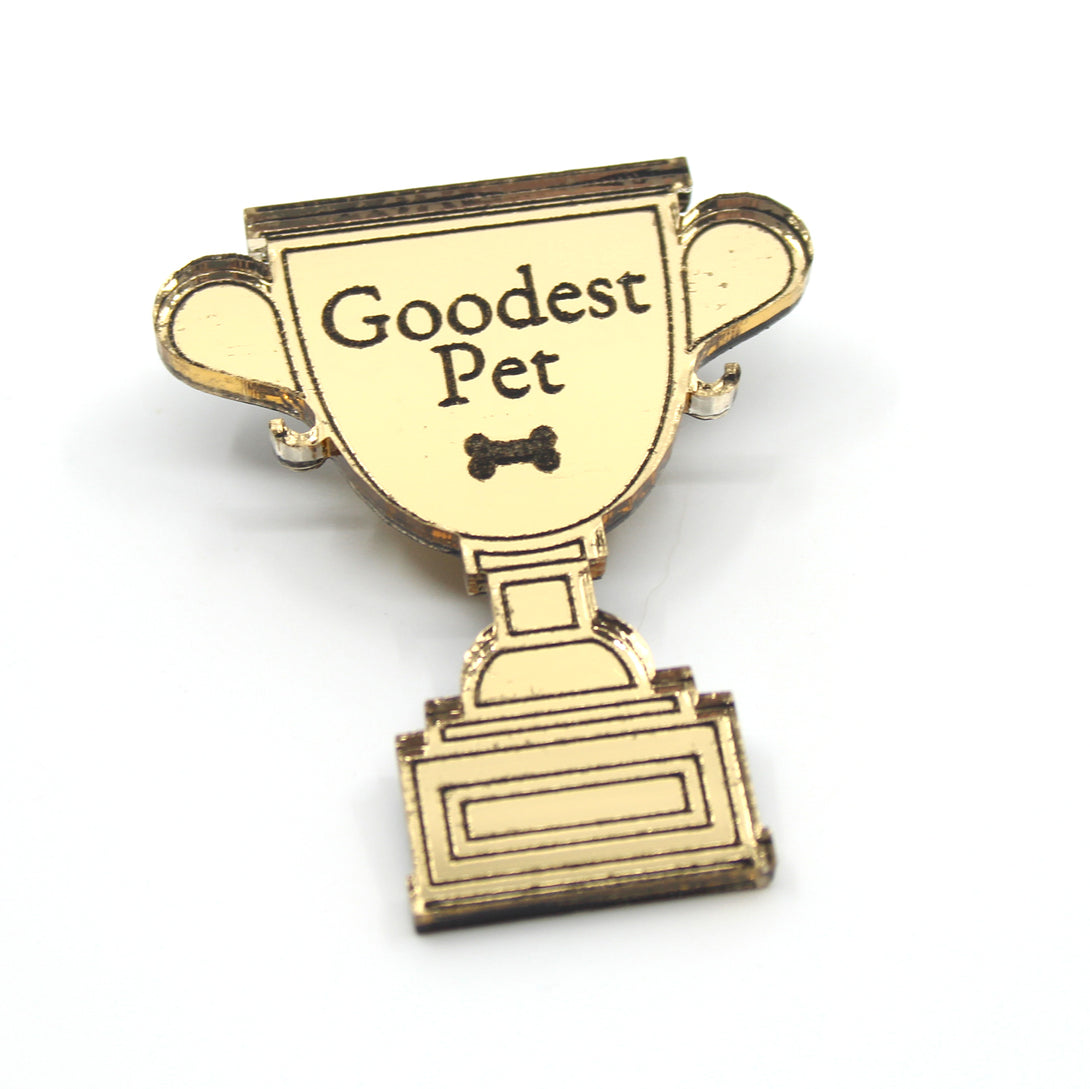 Goodest Pet Trophy Acrylic Pet Play Pin Pin Restrained Grace   