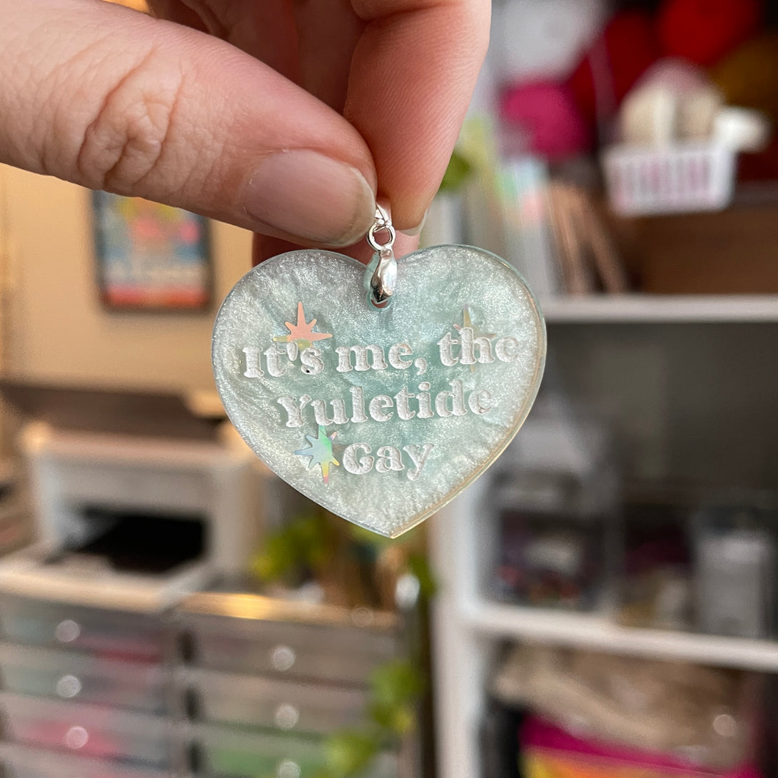 It's Me, The Yuletide Gay Collar Tag/Pendant Collar Tag Restrained Grace   