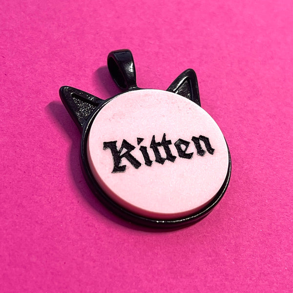 Mall Goth Kitten Collar Tag/Pendant