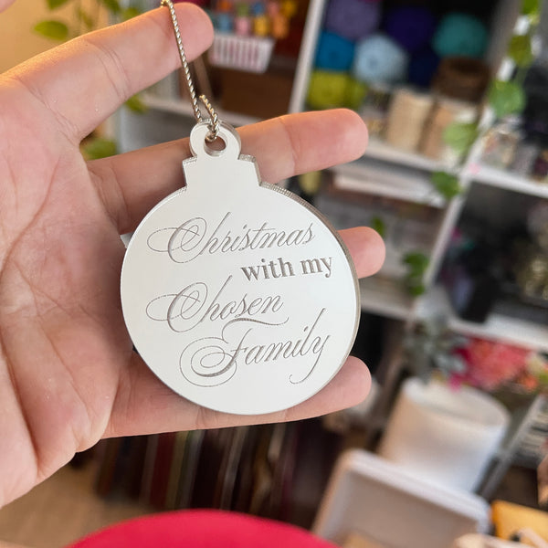 Christmas with My Chosen Family Ornament