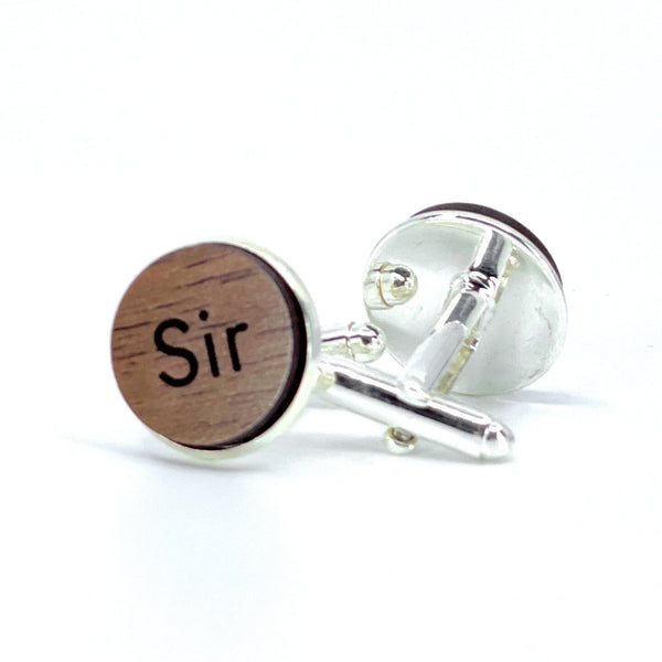 Personalized Wooden Cuff Links