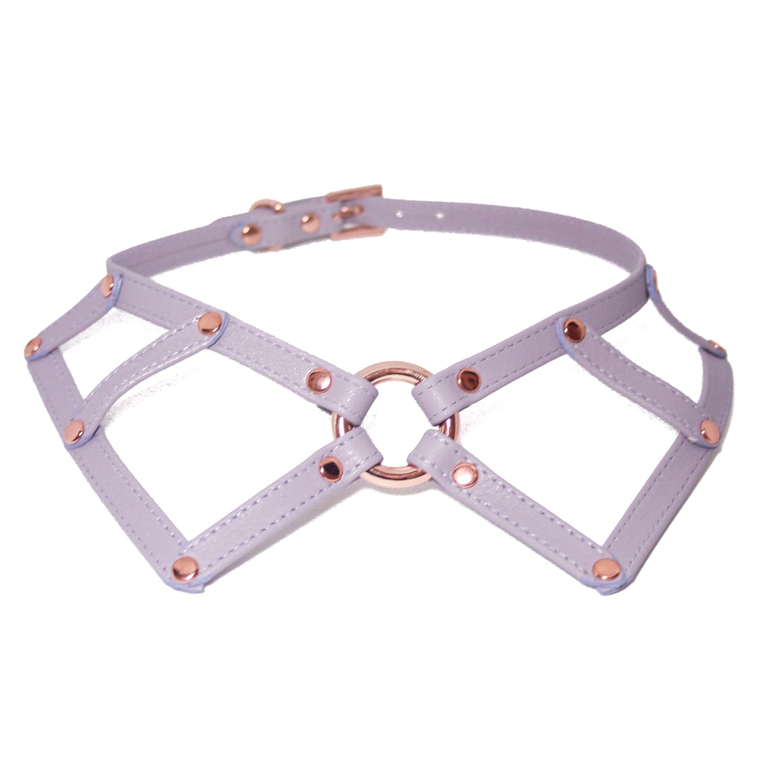 Custom Leather Peter Pan Collar - BDSM Day Collar Collar Restrained Grace   