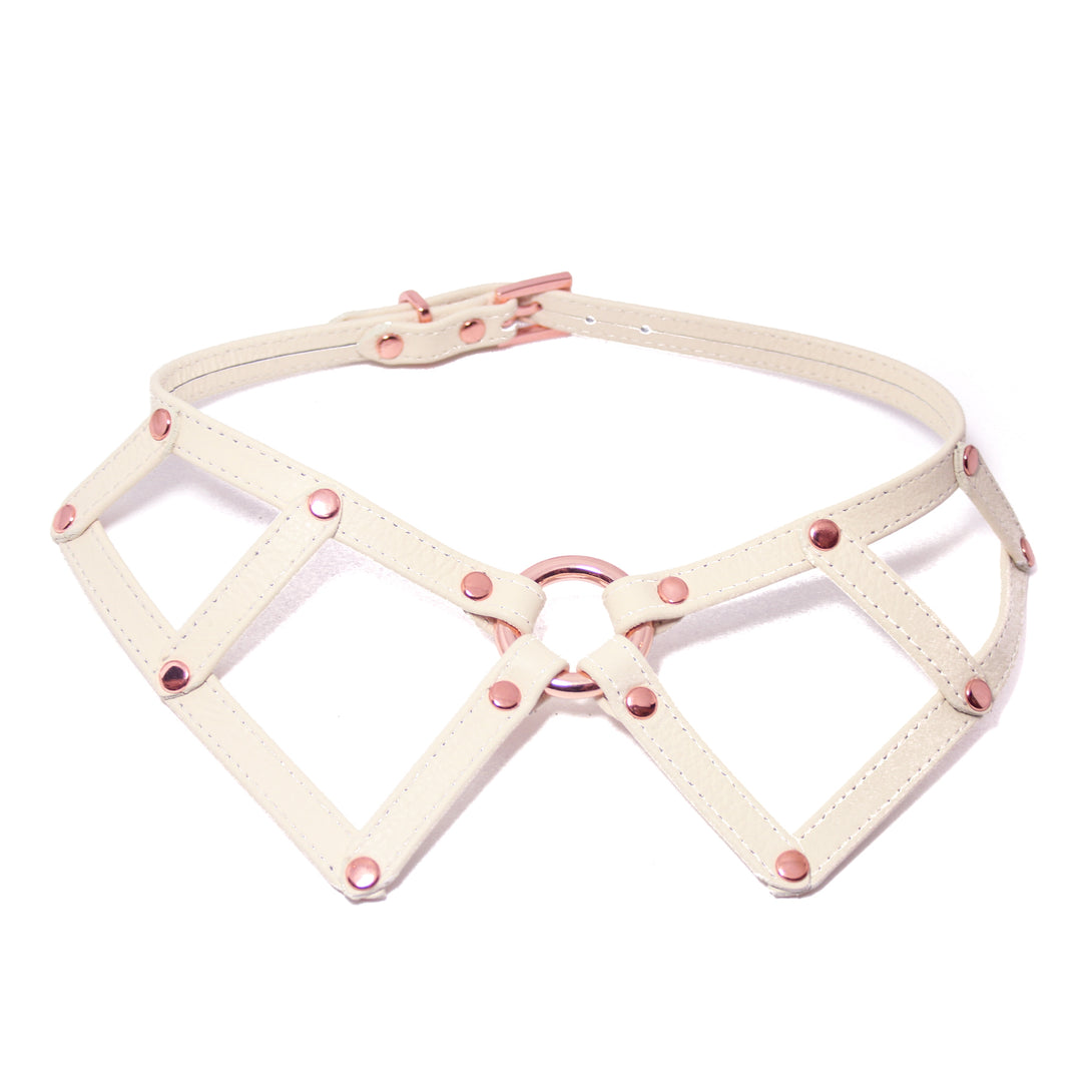 Custom Leather Peter Pan Collar - BDSM Day Collar Collar Restrained Grace   