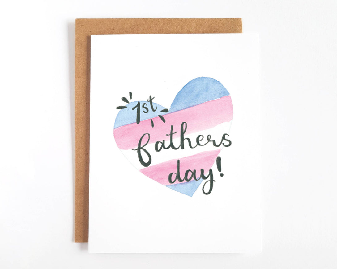 Little Rainbow Paper Co - 1st Fathers Day Trans Card Greeting Card Little Rainbow Paper Co   