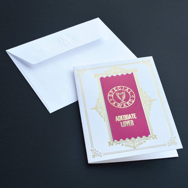 Boldfaced Goods Adequate Lover Ribbon Card