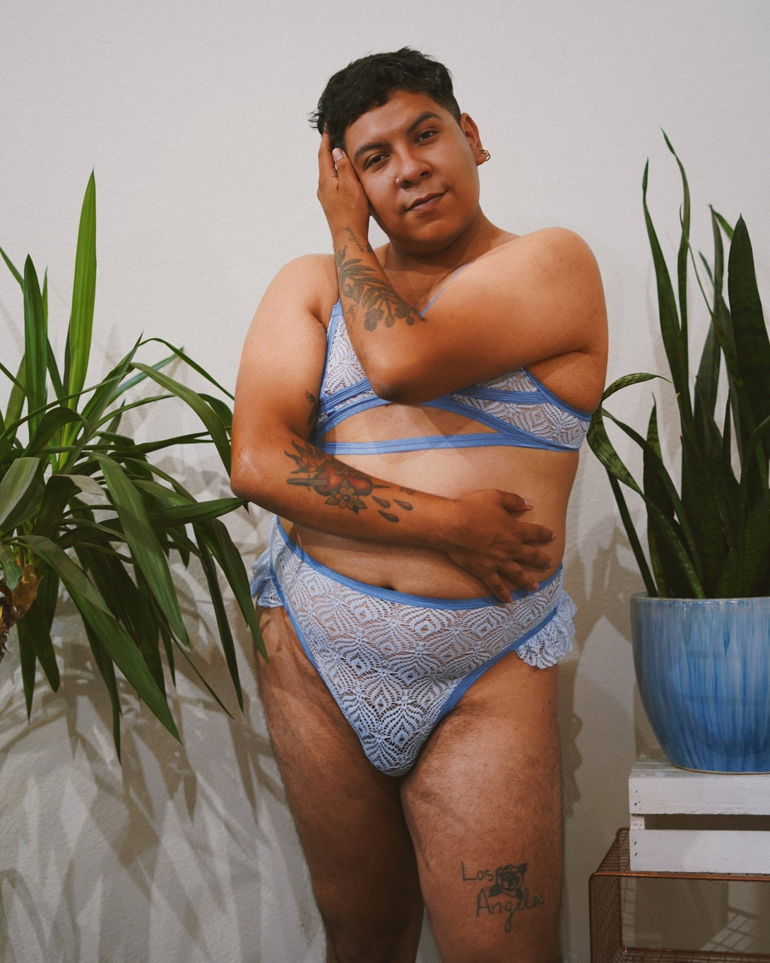 Cantiq LA - Gender Fluid Ruff It Up Knickers in Black Mesh Underwear Cantiq LA   