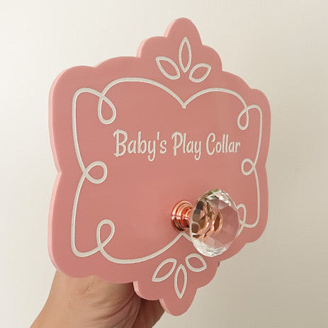 Precious Swirl Personalized Collar Display Display Restrained Grace   