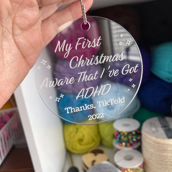 My First Christmas Aware That I’ve Got ADHD - Ornament
