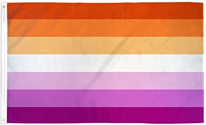 Lesbian Pride Flag Flag Restrained Grace   