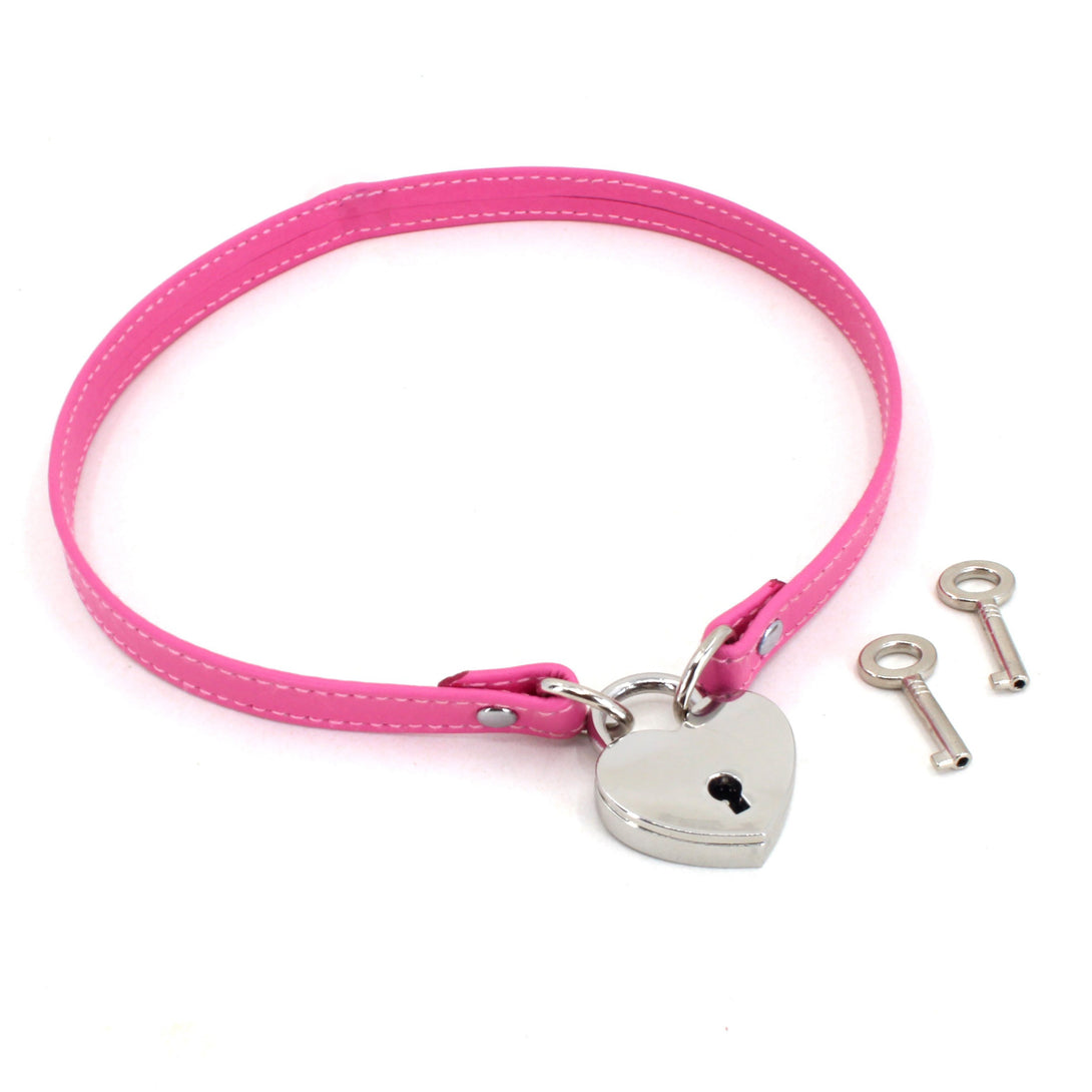 Custom Leather Locking Mini Collar - BDSM Day Collar Collar Restrained Grace   