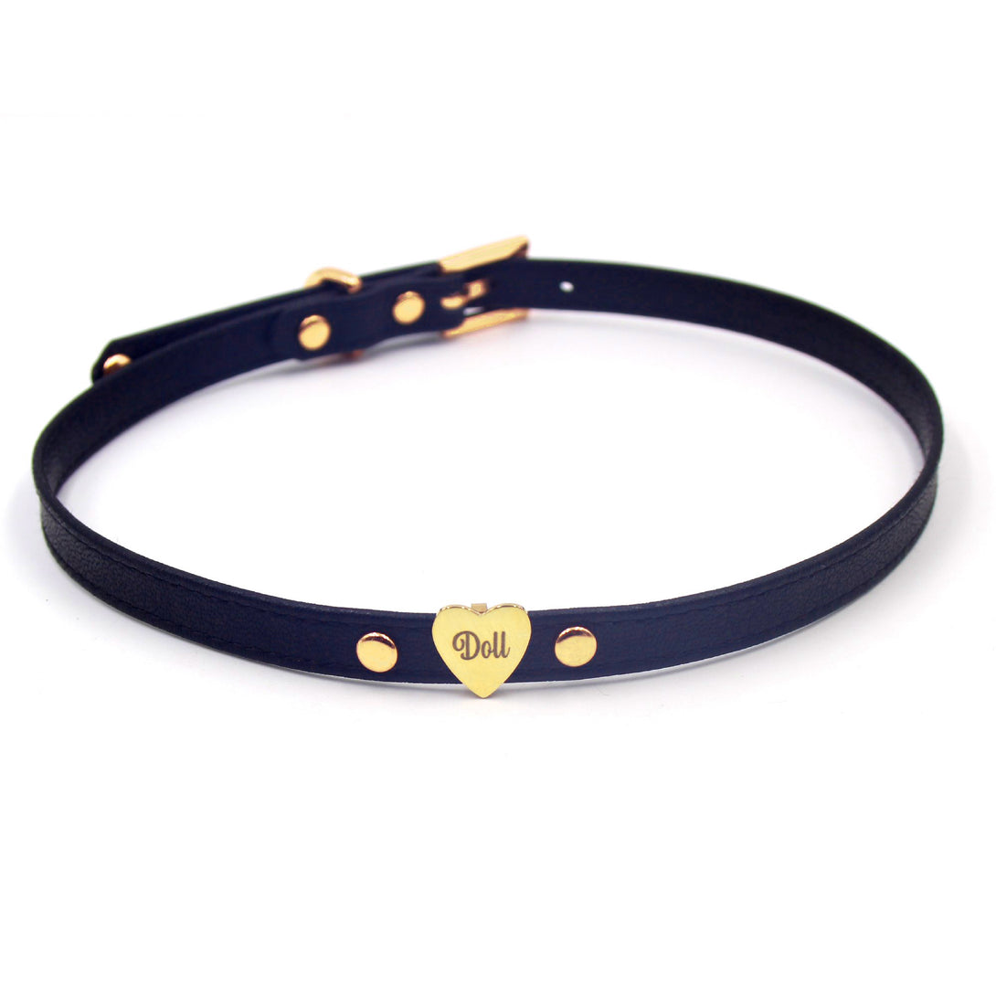 Custom Engraved Candy Heart Mini Collar - BDSM Day Collar Collar Restrained Grace   